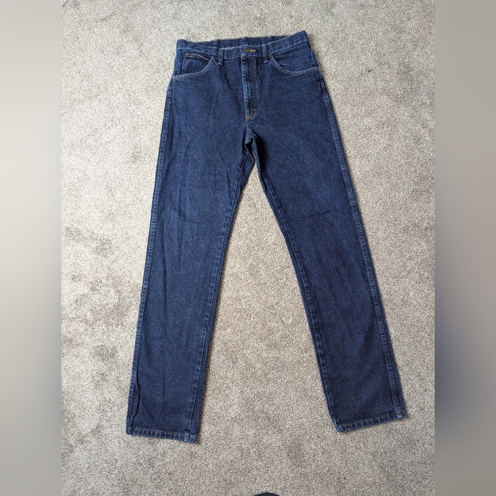 Rustler Men's Dark Blue Straight Jeans